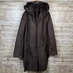 Lelal Sports ファー ロングコート ジャケット 大きめ 9AR