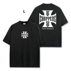 ウエストコーストチョッパーズ ハーレー バイカー 半袖 Tシャツ ブラック L