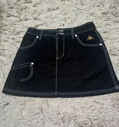 le coq sportif 黒デニムスカート Mサイズ