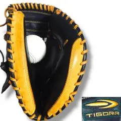 美品 TIGORA ティゴラ 軟式 野球 キャッチャー 捕手 グローブ 一般