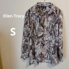 Ellen Tracy ヘビ柄 長袖シャツ US S