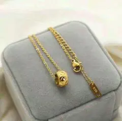 【究極美品】18 K金のネックレス菱格珠ファッション鎖骨チェーン42