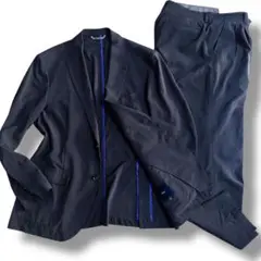 G-stage セットアップ カジュアルスーツ 黒 ストレッチ 伸縮性あり XL