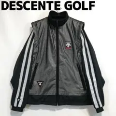 デサントゴルフ 背面ダウンジャケット ジャンパー メンズ 黒 DESCENTE