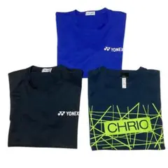 【まとめ売り】YONEX CHRIO バドミントン シャツ M 3枚セット