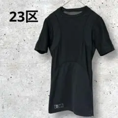 23区 ブラックショートスリーブ アンダーウェアAMサイズ G256
