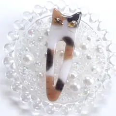 みけ猫　ヘアクリップ