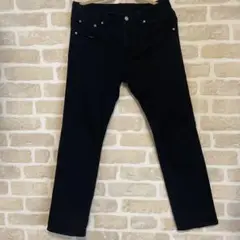 イオン トップバリュ ブラックデニムパンツ スリムフィット Lサイズ