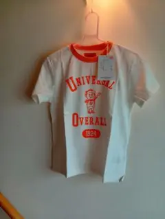 UNIVERSAL OVERALL Tシャツ 140サイズ ホワイト/オレンジ