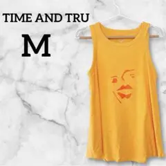 値下げ歓迎✨ TIME AND TRU 【M】 タンクトップ オレンジ 黄色