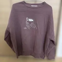ämne ブラウン スウェット トレーナー