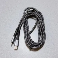 Type C Micro USB ケーブル 2m グレー