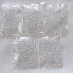 【98】丸大ビーズセット クリアオーロラ