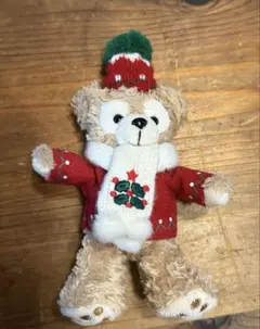 ダッフィー ディズニー　ぬいぐるみバッジ クリスマス 2010