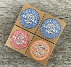 新品、SEX WAX 4個セット サーフィン ワックス ブルー/レッド/オレンジ