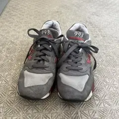 New Balance M998 GR グレー/レッド 27.5cm