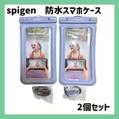 spigen 防水スマホケース 2個セット ライトブルー シュピゲン