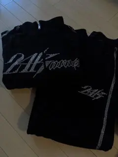 24karts ジャージセットアップ　black 黒