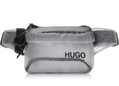 HUGO グレー ボディバッグ