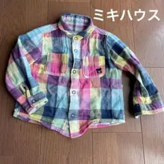 ミキハウス　リバーシブルシャツ　100cm 即購入大歓迎☆