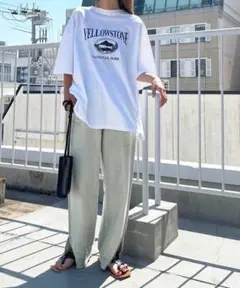CANAL JEAN　RED CHOP WORKS　ステッチアウトスリットパンツ