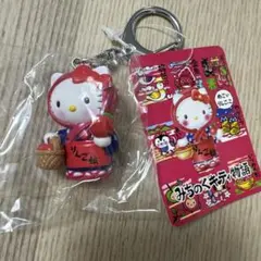 ハローキティ みちのくキティ物語 キーホルダー ハローキティ - みちのくキティ物語 りんご娘 キーホルダー