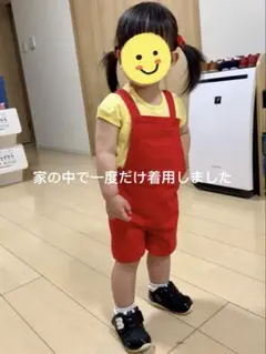 petit bateau赤いオーバーオール 81cm