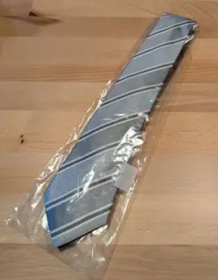 シルバーグレー ストライプ ネクタイ
