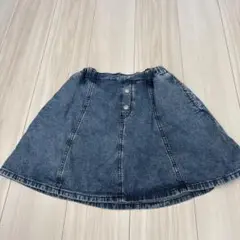美品　GU デニム　フレアスカート