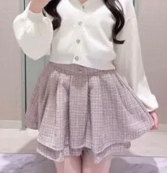 エブリン　ツイードダブルフレアsk EVM-532-D