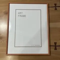 額縁　アートフレーム　5646 半切　オレンジ　ガラス