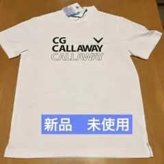 【新品未使用】CALLAWAY 半袖モックネックシャツ ホワイト