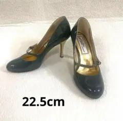 未使用品 ペピータドロ ユナイテッドアローズ パンプス 22.5cm グリーン系