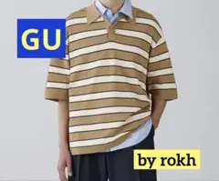 新品タグ付き　GU ニットポロシャツ(5分袖) by rokh S