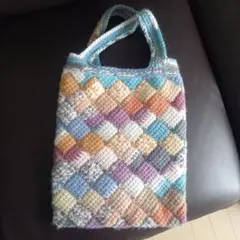 タイムセール。ニットバッグ。