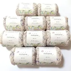 nohana ノハナ 4番(アサガオ) 10玉 ごしょう産業 毛糸 パープル