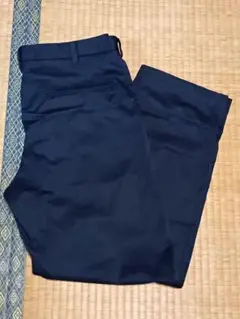 無印良品 ストレッチチノタックワイドパンツ 黒
