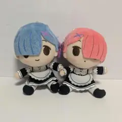 Re:ゼロから始める異世界生活 一番くじ レム ＆ ラム ぬいぐるみ セット