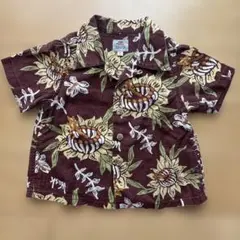 wask ベビー　ビンテージ風アロハシャツ　80cm