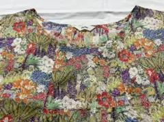 【極美品】parkes（パークス）リバティタナローン　花柄ロングブラウス　日本製
