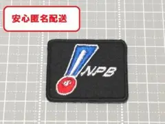 2枚セット NPBアイロンワッペン黒
