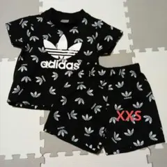 adidas　アディダス　半袖　半ズボン　セットアップ　キッズ　XXS　80cm