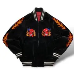 GREAT RED HOT スカジャン Yahoo!オークション - 希少 90s ビンテージ GREAT RED HOT DEVIL