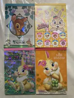 平成レトロ　ミスバニー　バンビ　メモ帳4点