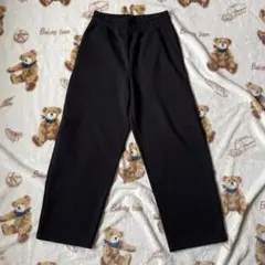UNIQLO C スウェットワイドパンツ ブラック S ユニクロ