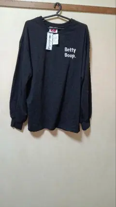 Betty Boop ブラック 長袖Tシャツ　Lサイズ