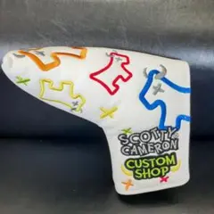 スコッティキャメロン ピン パターカバー ホワイト マジックテープ開封式
