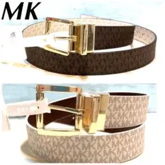 リバーシブル プレゼント 新品 ブランド マイケルコース MK ロゴ ベルト