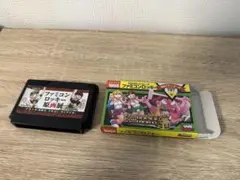 ファミコンロッキー　原画展のカセットとFCカセット（箱のみ）あさいともゆき先生