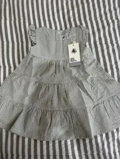 PETIT BATEAU ストライプ ワンピース 新品　12m 80サイズ